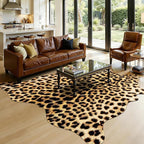 AROGAN Western Decor Faux Fur Leopard Rug, 8 x 10 Feet Premium Animal Skin by AROGANAREARUG