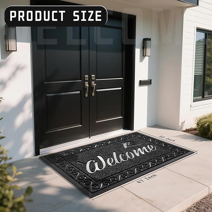 Yimobra Welcome Mat, Heavy Duty Sturdy Door Mats - Image 3