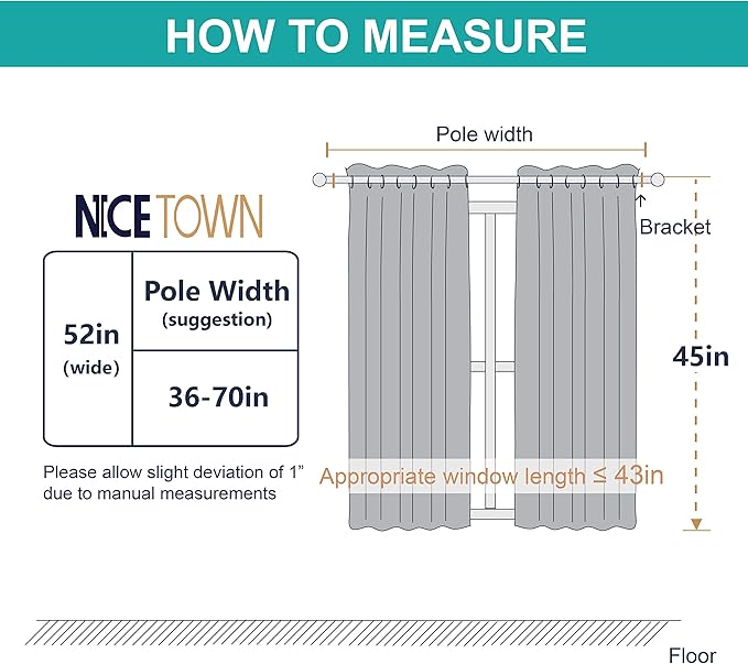 NICETOWN Bedroom Blackout Curtains and Drapes - Image 9