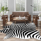 AROGAN Premium Faux Zebra Hide Rug 6.2 x 7 Feet, Sturdy and Large Size Zebra - Image 4