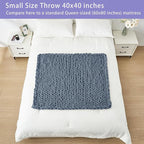Bigacogo Chunky Knit Throw Blanket - Image 5
