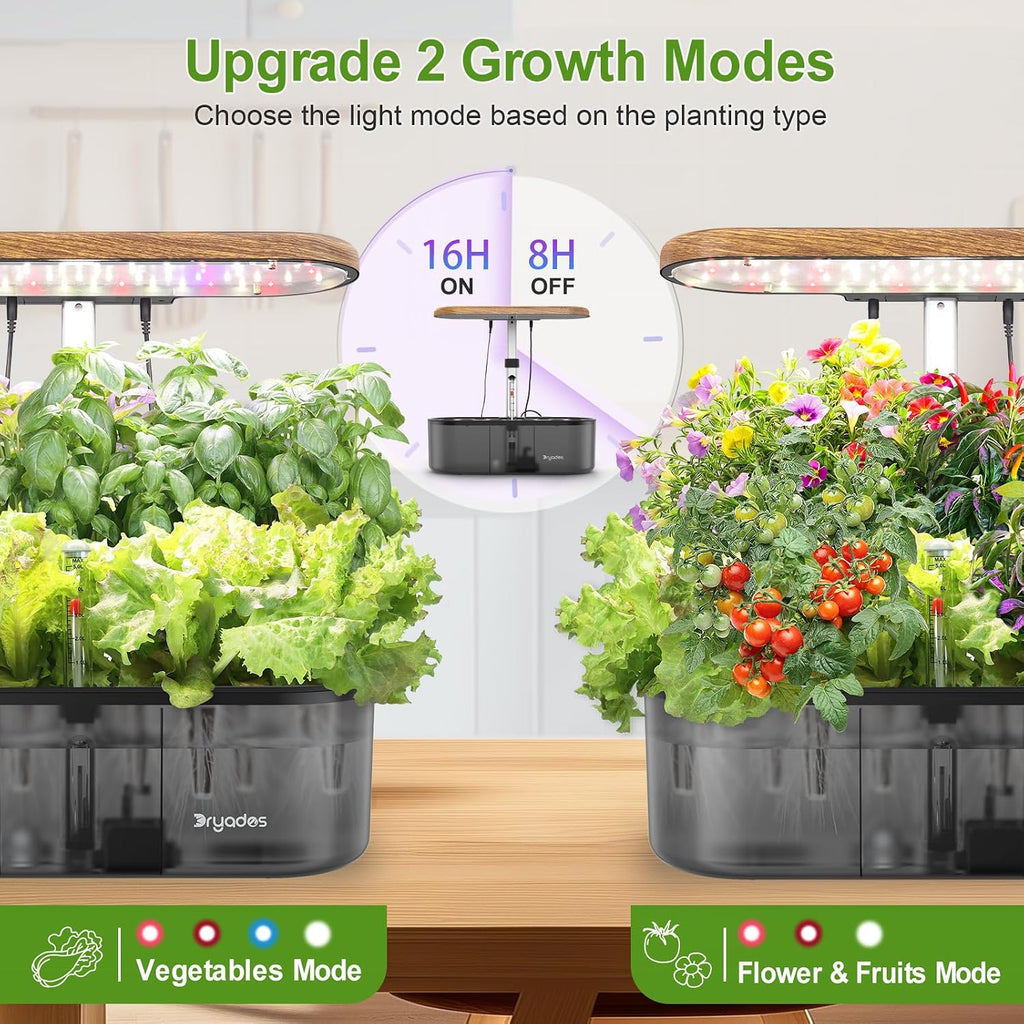 Hydroponics Growing System Indoor Garden: 12 Pods Hydroponic Planter
