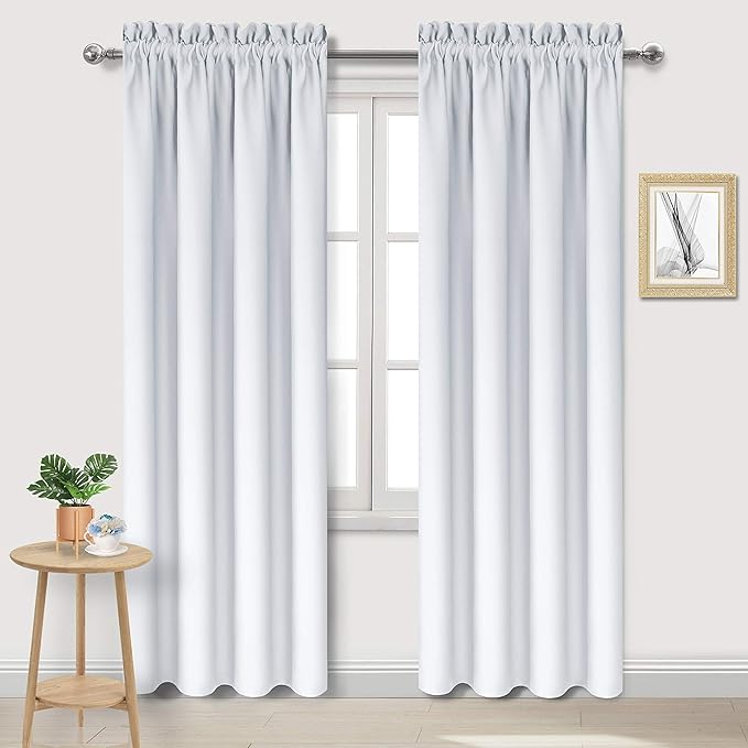DWCN Blackout Curtains for Bedroom – Thermal Insulated Energy Saving Drapes for by DWCN