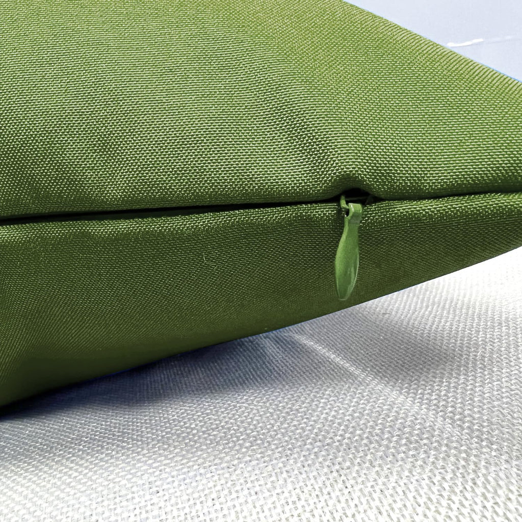 VAKADO Outdoor Waterproof Throw Pillow Covers 18X18 Set of 2 Decorative Army Green Patio Furniture Cushion Cases Outside Decor for Couch Garden Bench Porch