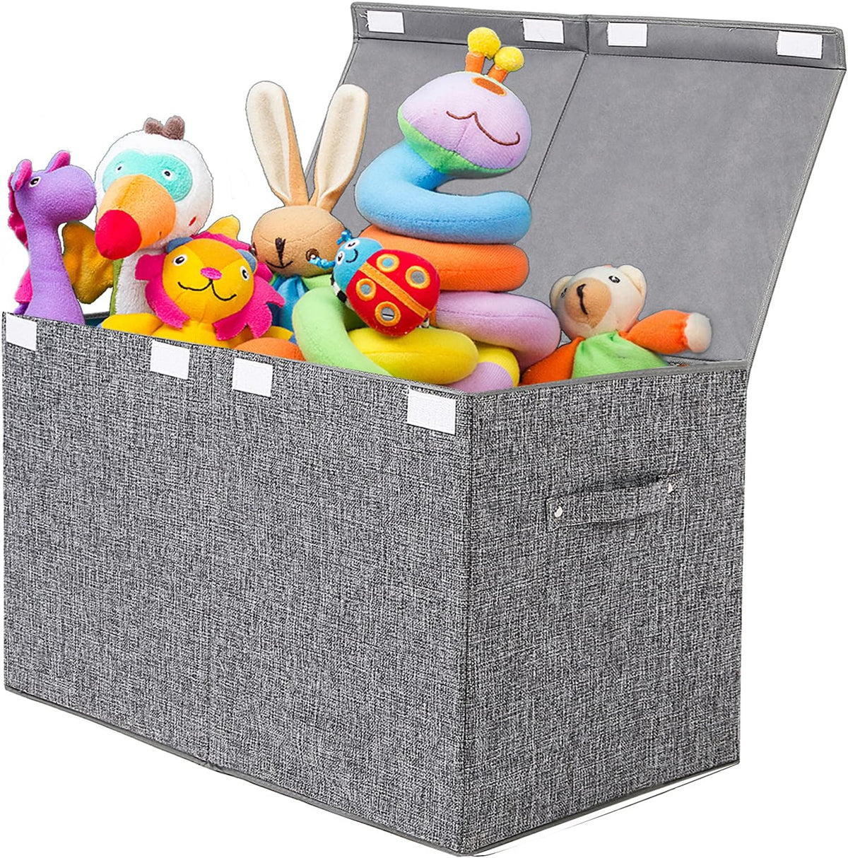 popoly 167L Large Toy Box Storage with Lid, Collapsible Kids Toy Storage