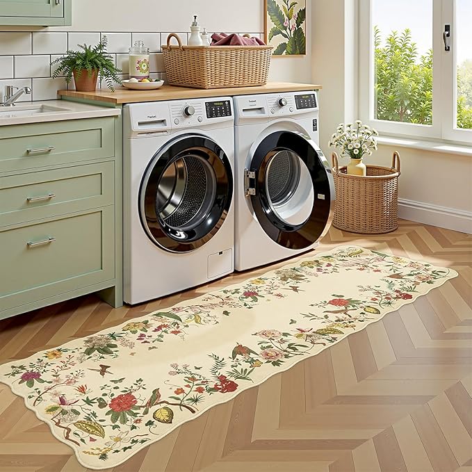 Rugflix 2x6 Runner Rug for Hallway, Washable Kitchen Runner Non Slip, Soft Low - Image 4