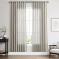 Silver Grey Linen Curtains 72 Inch Length by Nanspring