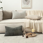 MIULEE Pack of 4 Couch Throw Pillow Covers 12x20 Inch Neutral Soft Decorative - Image 5