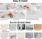 Corner Shower Caddy 5 Pack Adhesive Stainless Steel Organizer White