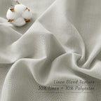 NICETOWN Gray Linen Curtains 108 inches Long - Image 4