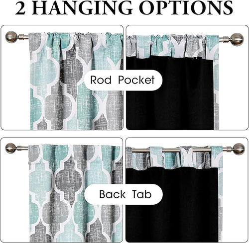 Beauoop 100% Blackout Curtains 84 Inches Long 2 Panels - Image 2