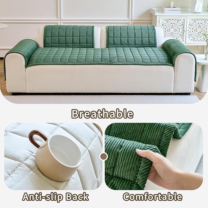 Couch Covers for Dogs Washable, Non Slip Couch Covers for Loveseat Sofa Pet - Image 5
