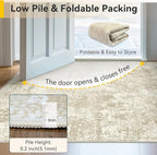 Washable Area Rugs 9'x12' Non-Slip Modern Abstract Soft - Image 7