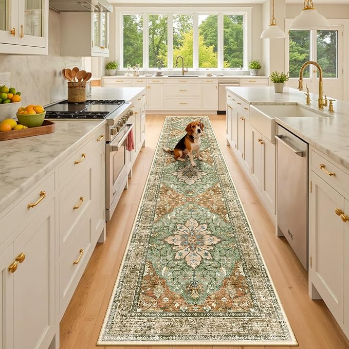 Area Rugs 2'x10' Runner Rug Non Slip Washable by RELEANY