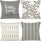 YCOLL Pillow Covers 20x20 Set of 4, Modern Sofa Throw Pillow Cover, Decorative by PillowCoversExpert