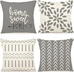 YCOLL Pillow Covers 22x22 Set of 4, Modern Sofa Throw Pillow Cover, Decorative by PillowCoversExpert