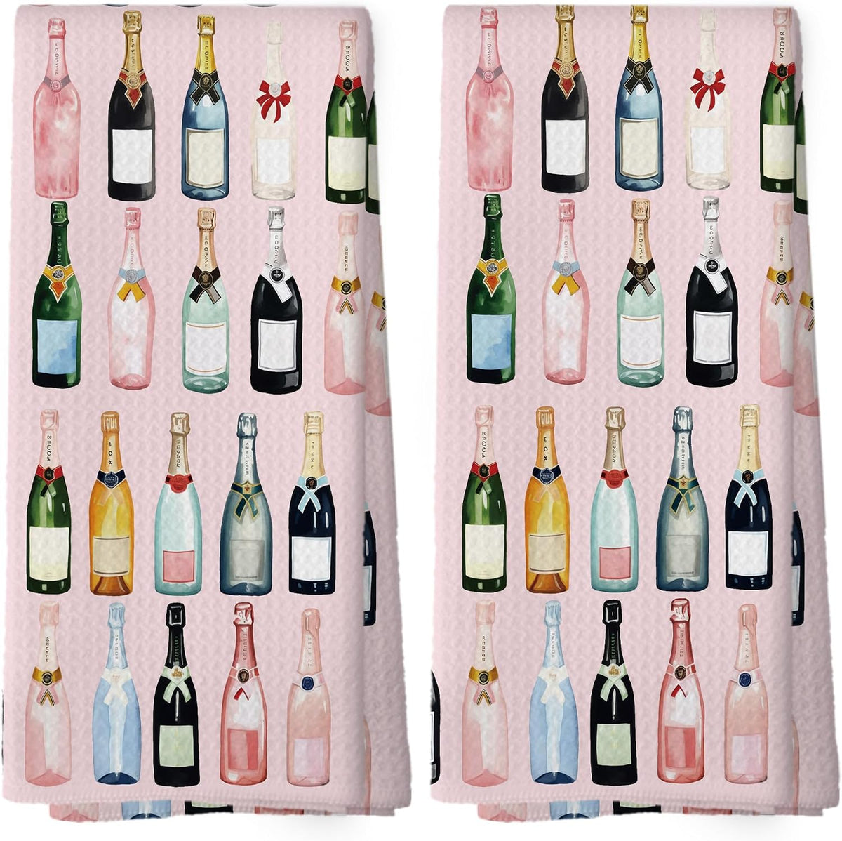 Bar Cart Accessories Kitchen Towels, Bar Cart Decor, Champagne Accessories Bathroom Decor, Hostess Gifts for Women, Cocktail Gift Bachelorettes Decorative Tea Dish Towels 16x24 Inch