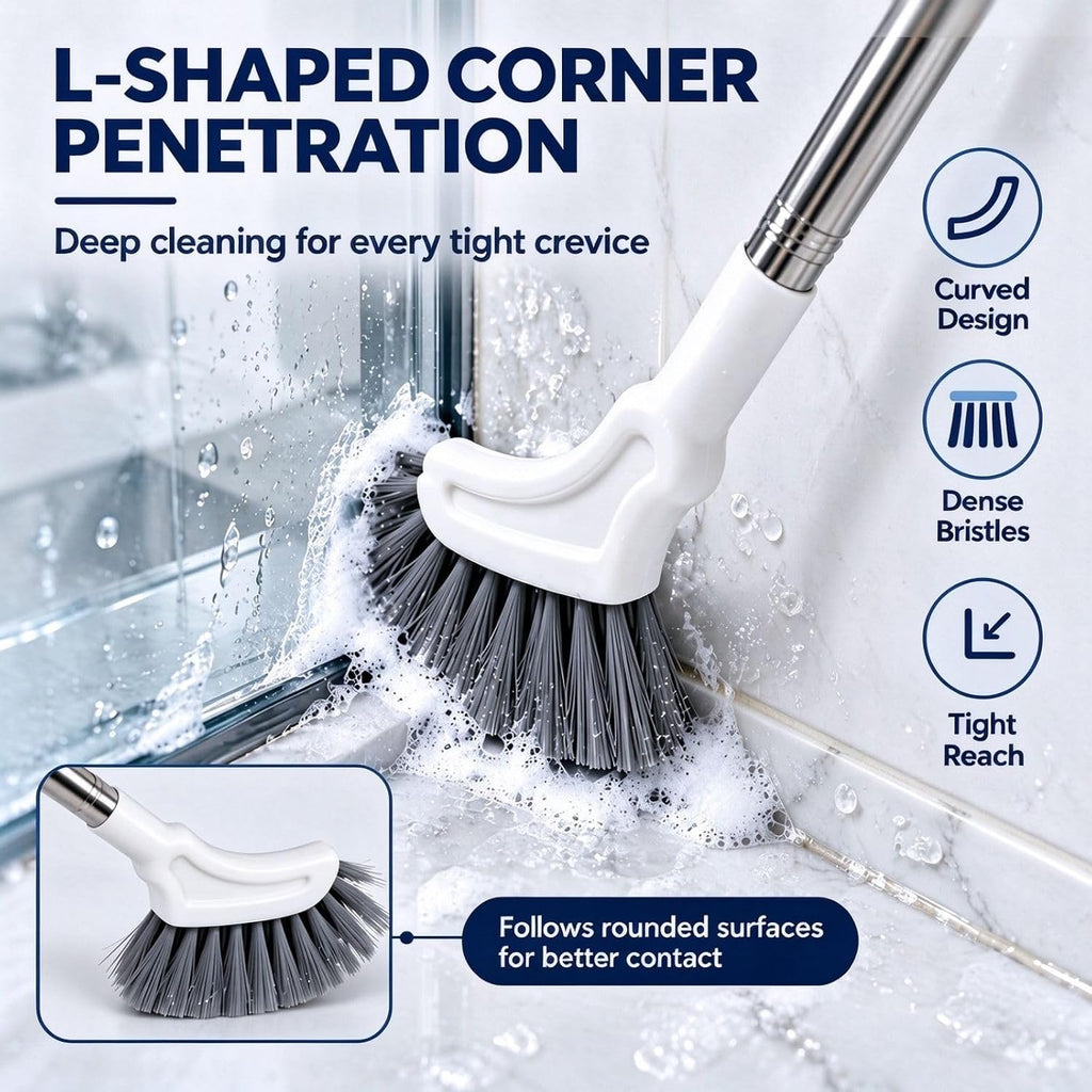 Multifunctional Extendable Floor Scrub Brush, Crevice Cleaning Brush