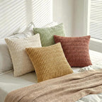 Fancy Homi 4 Packs Boho Fall Decorative Throw Pillow Covers 20x20 Inch - Image 8