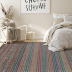 Nakagishi 8X10 Area Rugs Living Room: Washable Large Vintage Rug Neutral - Image 7