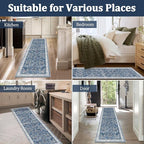 Yamaziot Washable Runner Rug 2x8 – Non Slip Boho Floral Hallway Runner Rug - Image 7