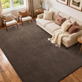 FinRèc 5x7 Washable Area Rugs for Bedroom Living Room, Low Pile Thin Rug Solid by FinRe%CC%80cHome