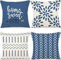 YCOLL Pillow Covers 18x18 Set of 4, Modern Sofa Throw Pillow Cover, Decorative by PillowCoversExpert