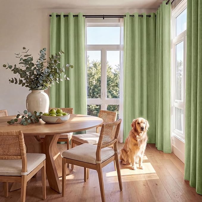 NICETOWN 100% Absolutely Blackout Linen Curtains - Image 7