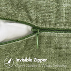 MIULEE Pack of 2 Couch Throw Pillow Covers 14x24 Inch Spring Soft Sage Green - Image 4