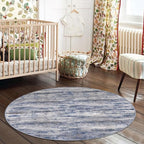KOZYFLY Modern Abstract Circle Rug 3Ft, Washable Kitchen Round Rug Non-Slip - Image 5
