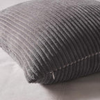 Topfinel Corduroy Throw Pillow Covers Pack of 2 Gray 16"x16" No Insert - Image 7