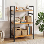 DUMOS 3 Tier Bookshelf, Home Office Bookcase Shelf Storage Organizer