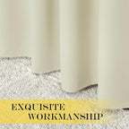 NICETOWN Room Darkening Beige Curtains - Image 6