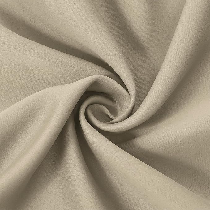 LEMOMO Beige Thermal Blackout Curtains/42 x 63 Inch/Set of 2 Panels Room - Image 8