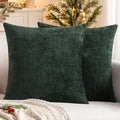 MIULEE Pack of 2 Christmas Green Couch Throw Pillow Covers 20x20 Inch Modern by MIULEE