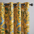 Topfinel 105 Inches Long Mustard Yellow Luxury Curtains by Topfinel