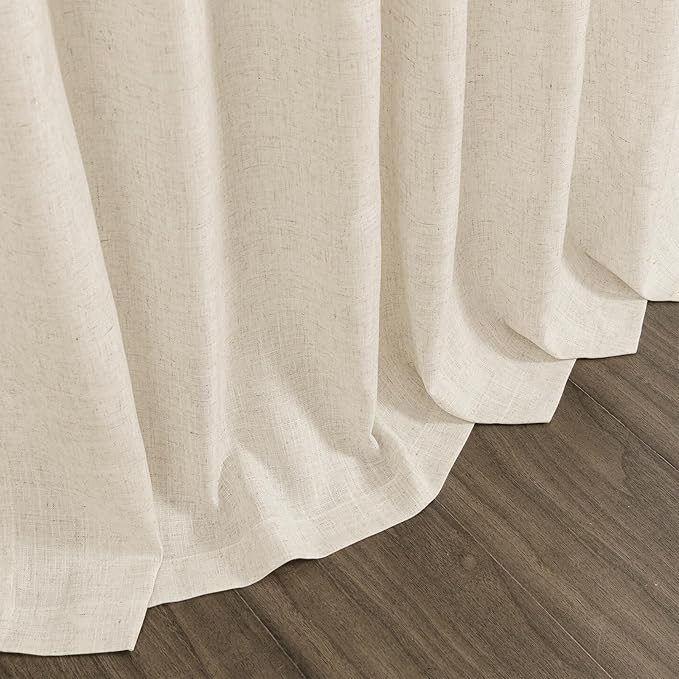 Nanspring Birch Beige Linen Curtains 84 Inches Long - Image 9