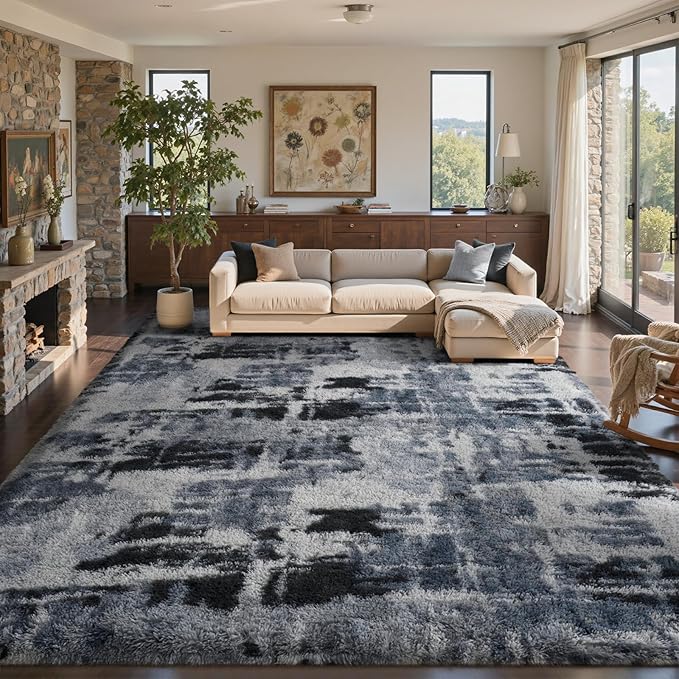 9x12 Ft Extra Large Shag Rugs for Living Room, Ultra Soft Fluffy Furry Area - Image 3