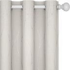 Deconovo Beige Curtains for Living Room, Room Darkening Soundproof Drapes by Deconovo