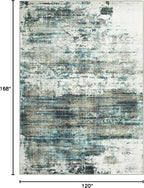 10x14 Area Rugs Washable Rug: Modern Abstract Living Room Rug Soft Anti-Skid - Image 2