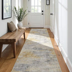 3x10 Washable Kitchen Runner Rug: Modern Abstract Runners - Image 9