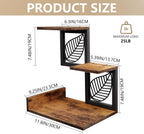 Desk Shelf Organizer, 3 Tier Desktop Leaf Small Bookshelf