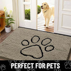 Smiry Dog Door Mat for Muddy Paws, Absorbent Dirt Trapper Non Slip Quick Dry - Image 7