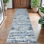 Lansny Modern Abstract Hallway Runner Rug by lansny