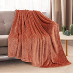 TOONOW Fleece Blanket Textured Fuzzy Plush Throw Blanket Twin Size 60" x 80" - Image 2