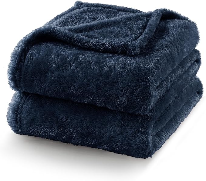 Exclusivo Mezcla Plush Fuzzy Fleece Bed Blanket Queen Size, Super Soft - Image 7