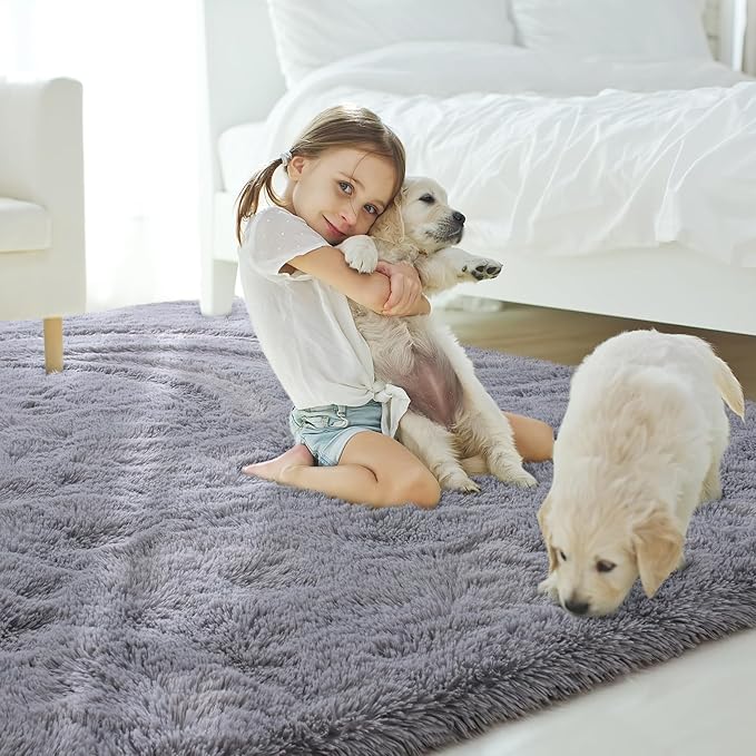 Amearea Premium Soft Area Rug 4x5.3 Feet, Fluffy Carpet - Image 8
