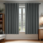 Deconovo Blackout Curtains, Thermal Insulated, W70 x L63 2 Panels, Back Tab by Deconovo