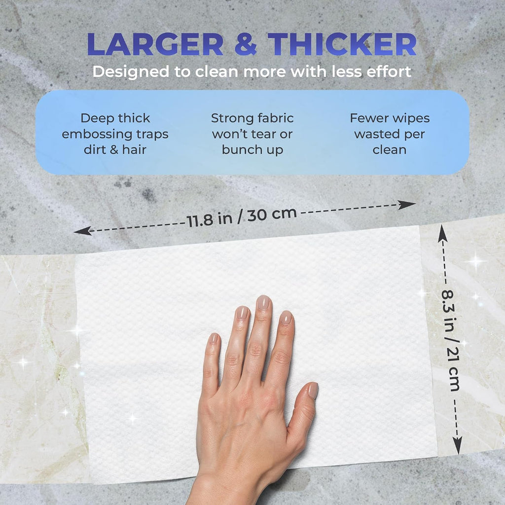 EASY TAP MOP Baking Soda Cleaning Wipes - for Quick Spot Wet Floor Mopping