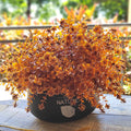 Grunyia Artificial Fall Flower- 12 PCS Bundles Fake Plants UV Resistant No Fade Faux Plastic Greenery Fall Flowers Garden Porch Patio Decoration Thanksgiving